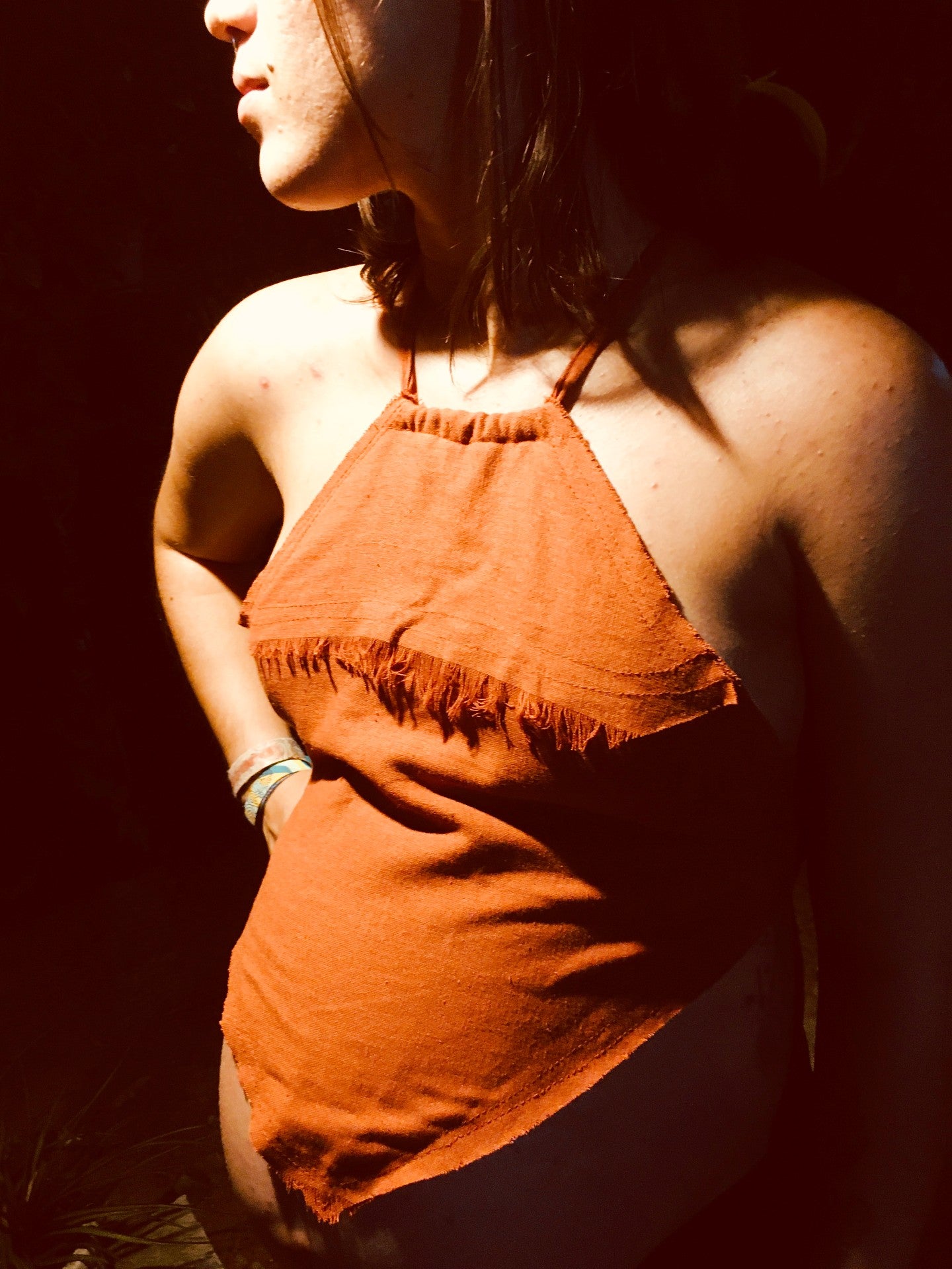 Top Nômade de Linho - Cobre