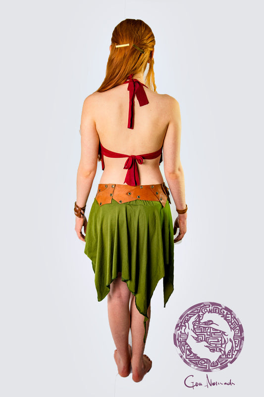 Saia Cigana de Pontas Verde