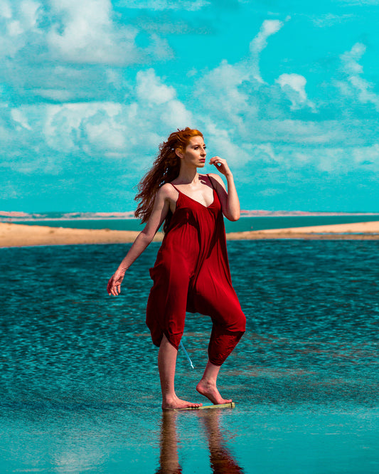 Macacão Marrocos - Vinho