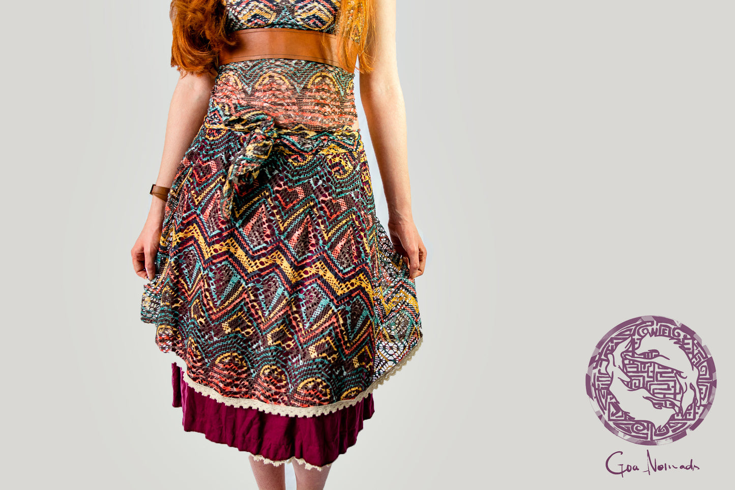 Saia Envelope de Renda Multicor