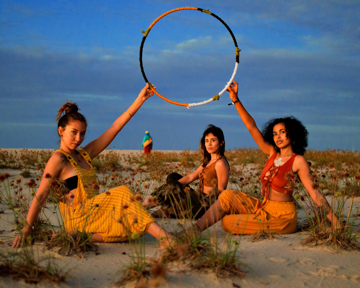 Macacão Pachamama - Listrado Mostarda