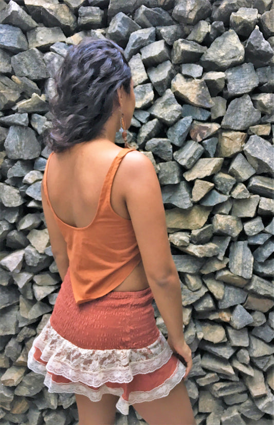 Mini Saia Cigana Telha