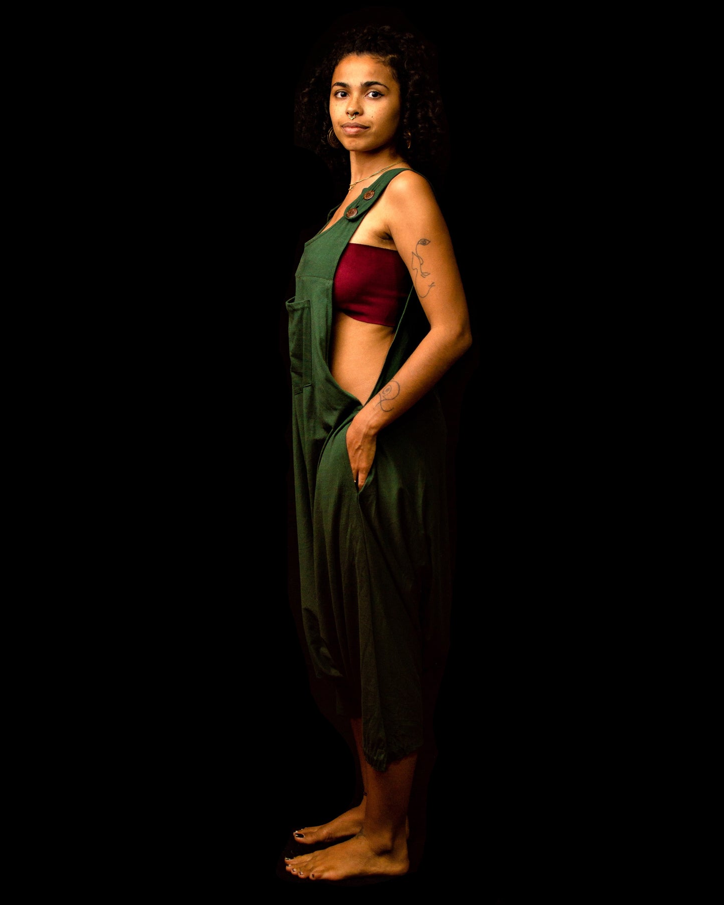 Nômade Top - Wine Suede