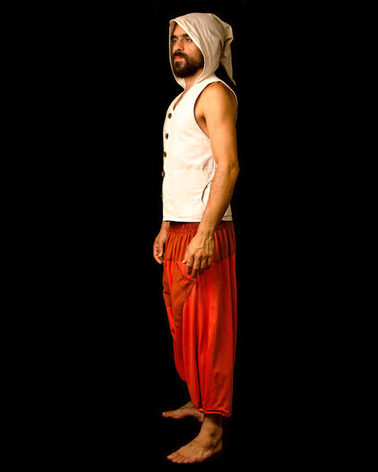 Calça Samurai - Cobre c. Linho