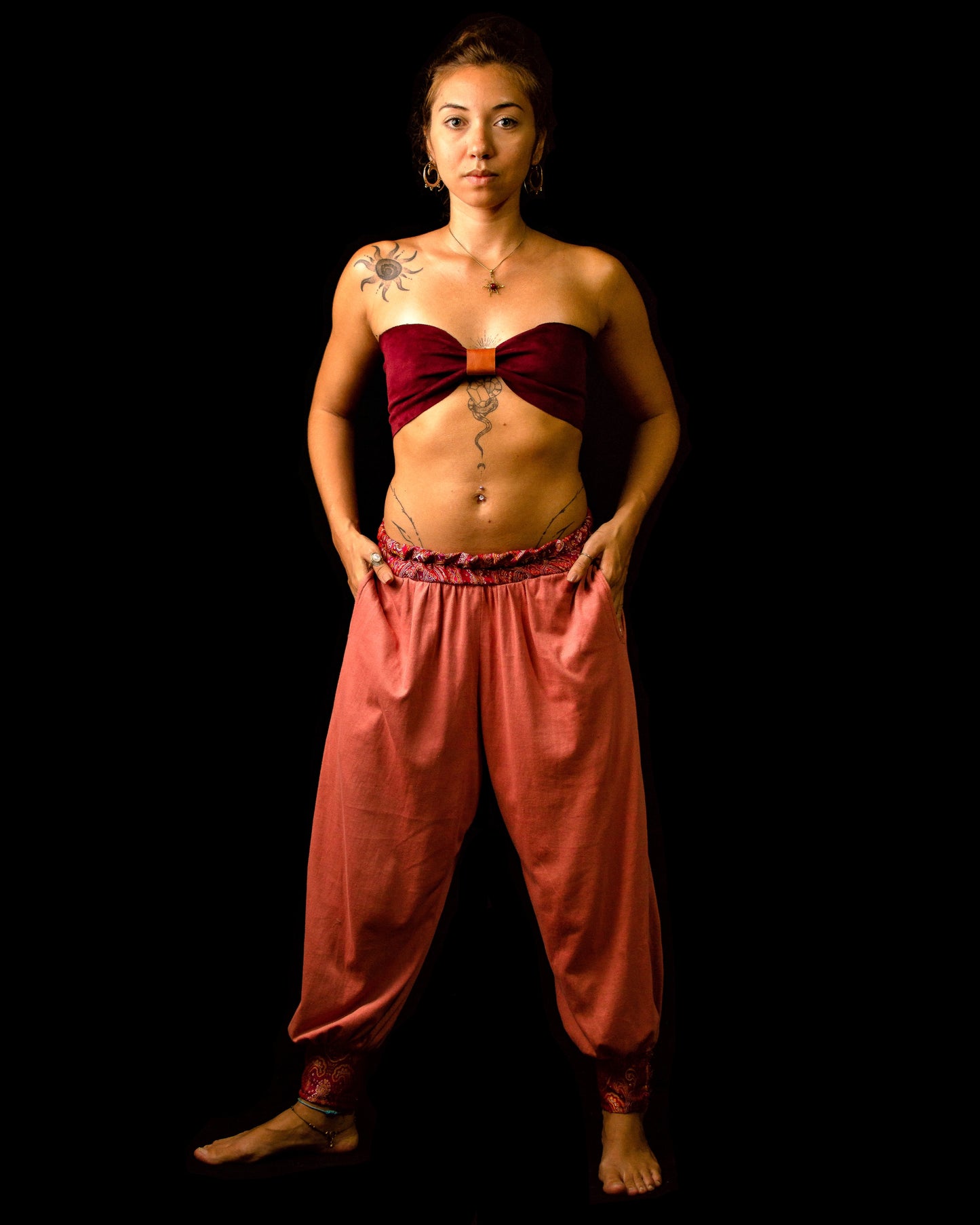 Nômade Top - Wine Suede