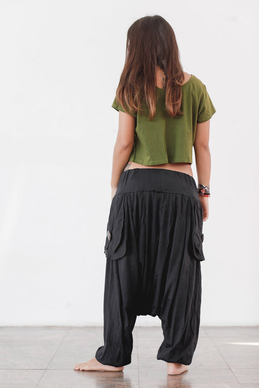 Cropped Goa c/ Couro - Verde Jardim Ecológico