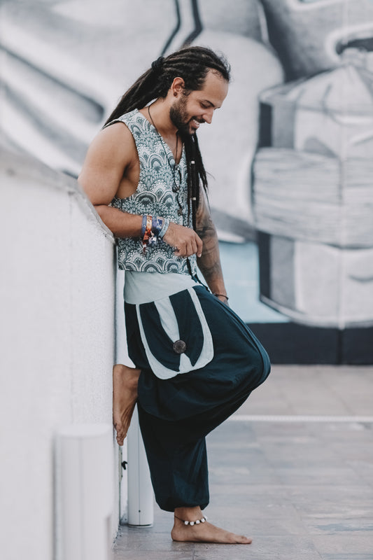 Calça Om - Verde Escuro com Verde Claro