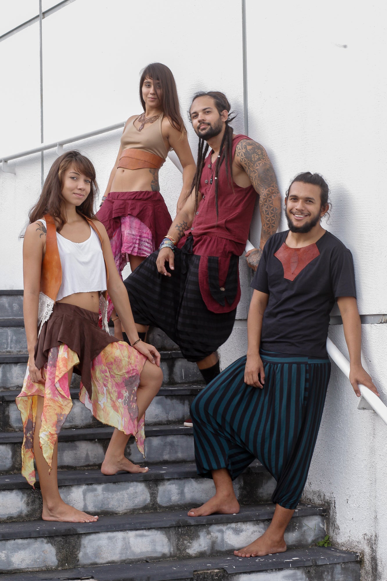 Bermuda Om - Listrada com Linho
