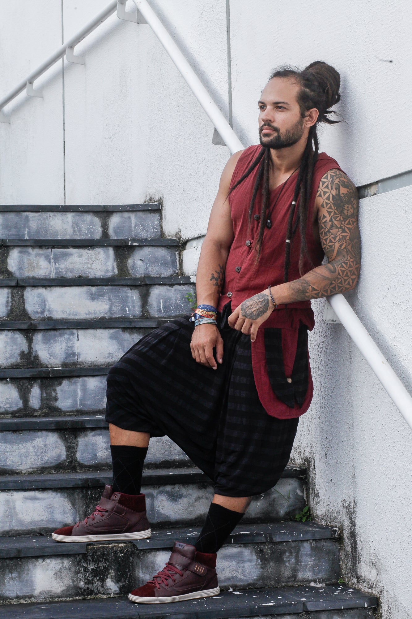 Bermuda Om - Listrada com Linho
