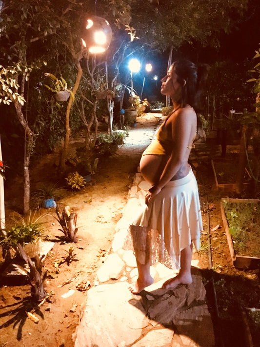 Nomad Skirt in Ecological Mesh - Beige