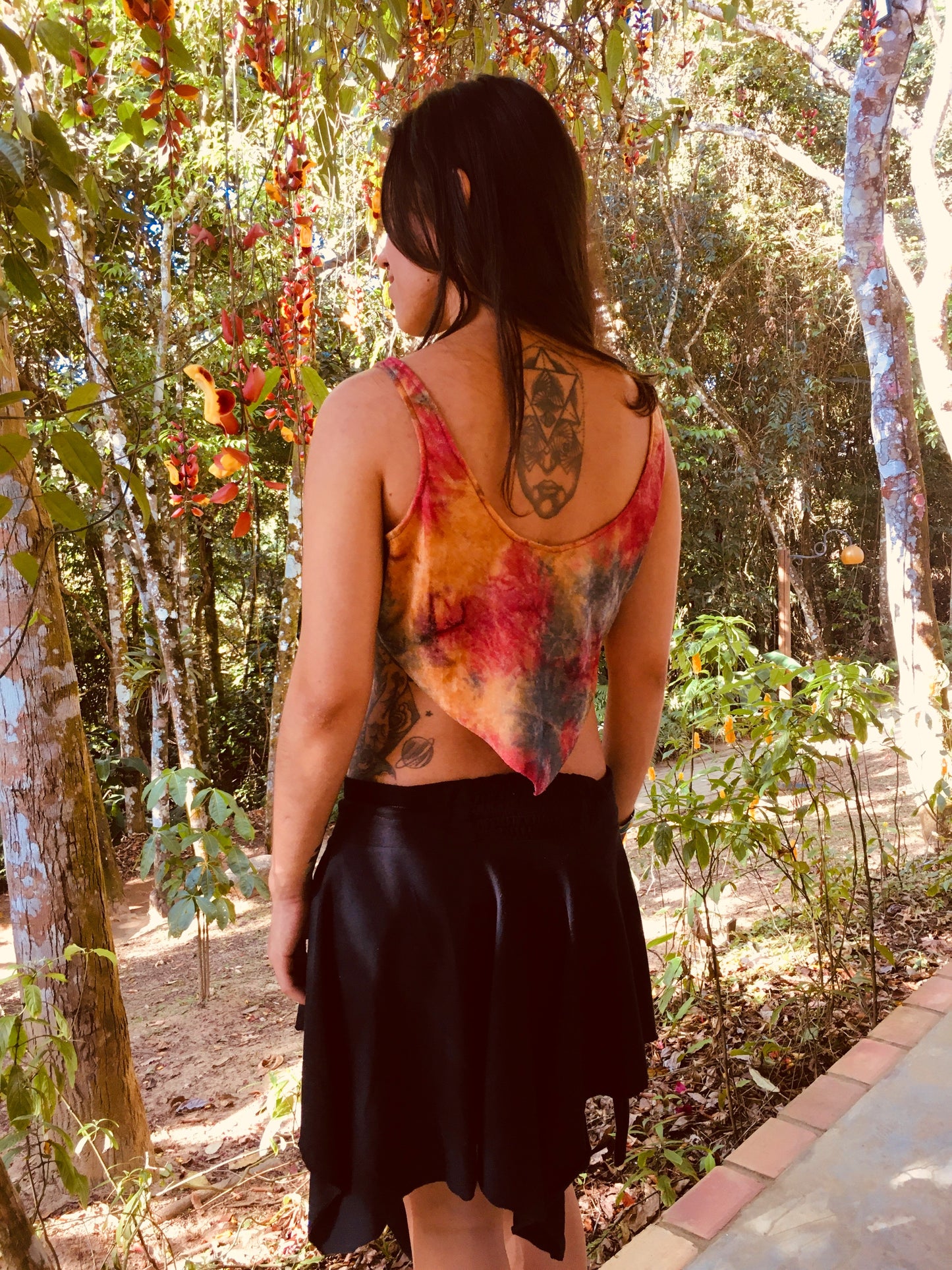 Blusa Goa com Renda - Arcoíris