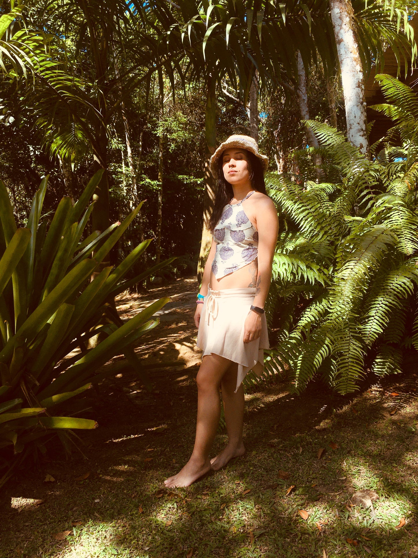 Top Nômade de Linho - Estampado
