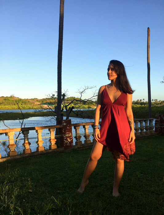 Vestido Witch - Vinho