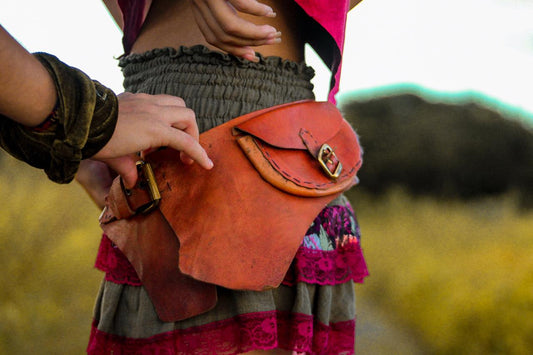 Cartucheira de Couro Natural