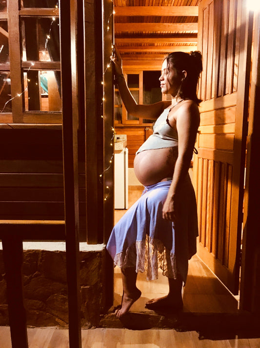 Top Nômade de Linho - Cinza