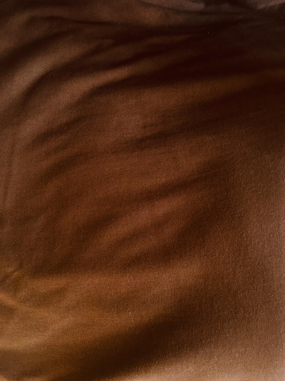 Top com retalho de Couro - Branco / Cobre / Marrom