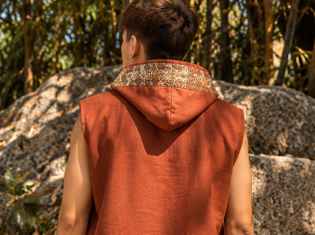 Colete Witcher - Linho Terracota