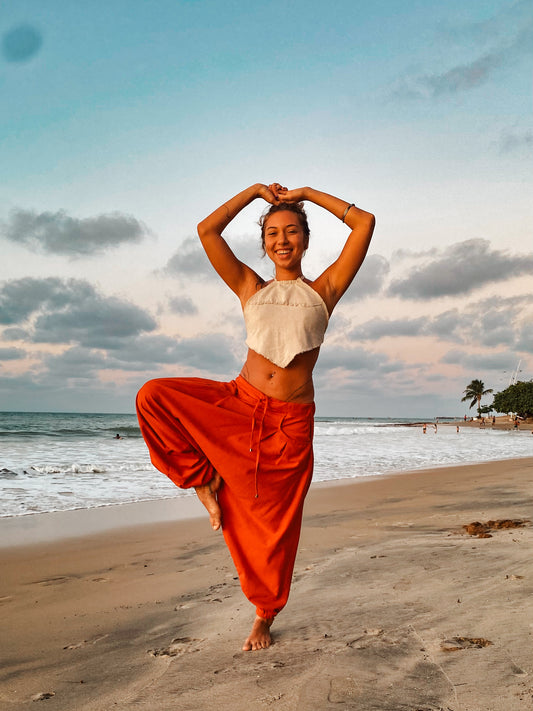 Goa Shiva Pants - Copper Linen