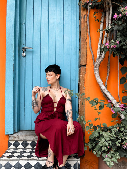 Shakti Dress - Wine