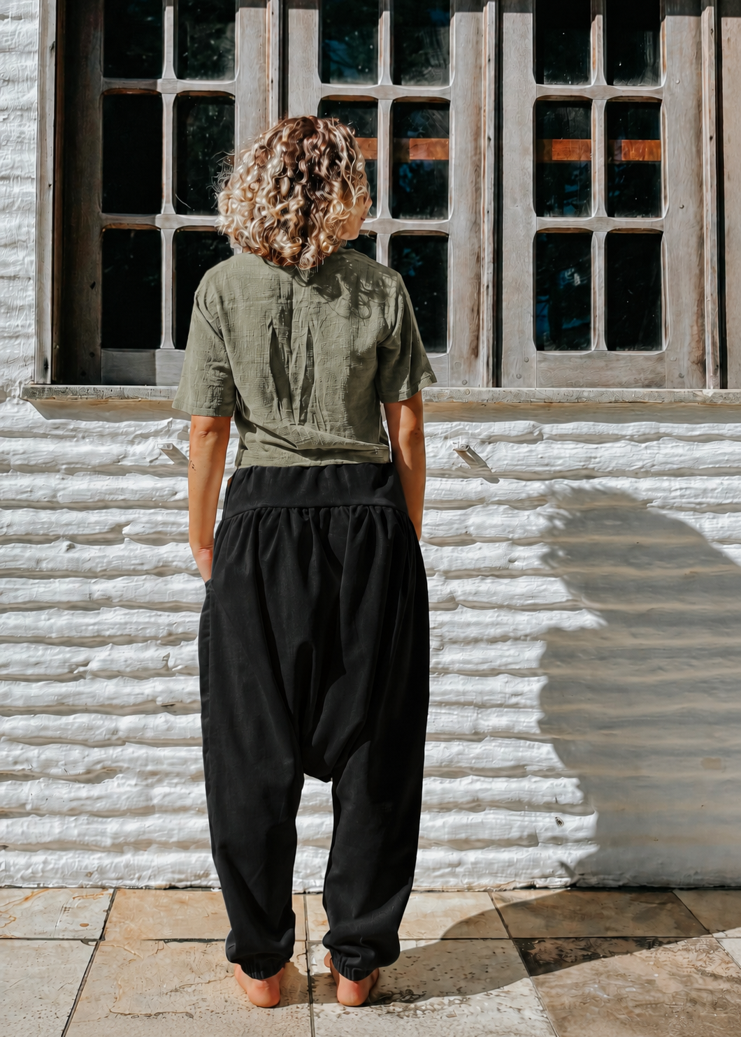 Calça Thai Shiva - Linho Preto