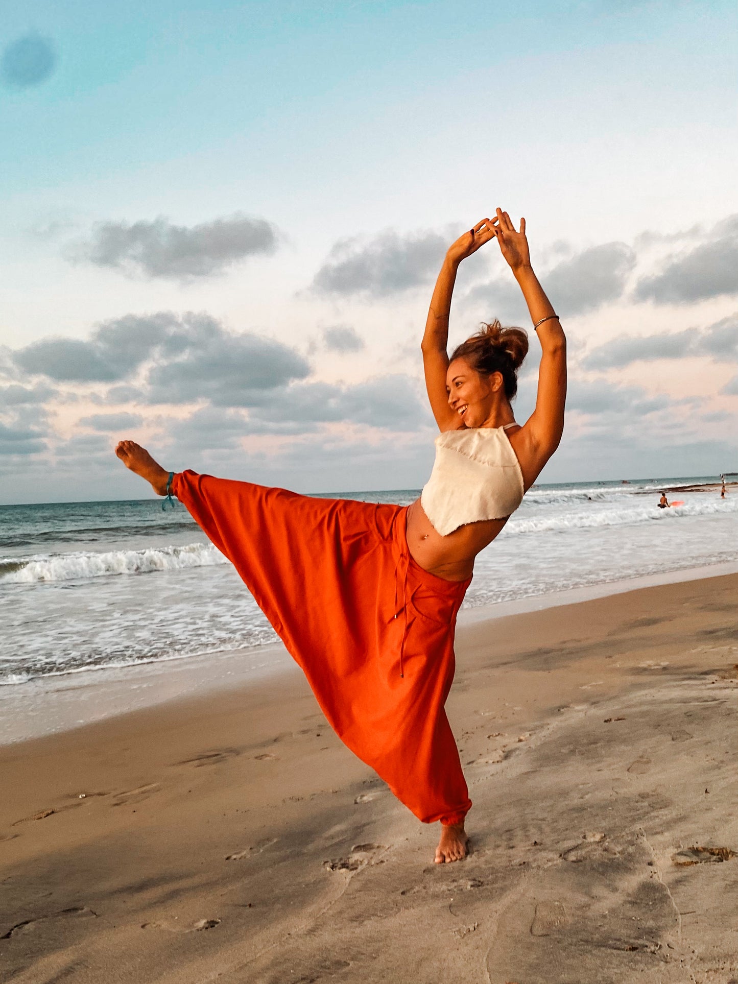 Goa Shiva Pants - Copper Linen