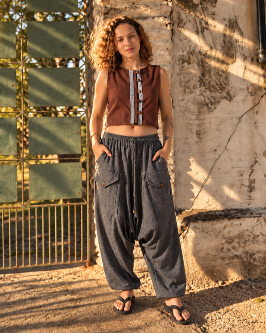 Calça Aladim  - Grafite Eco Tarumã