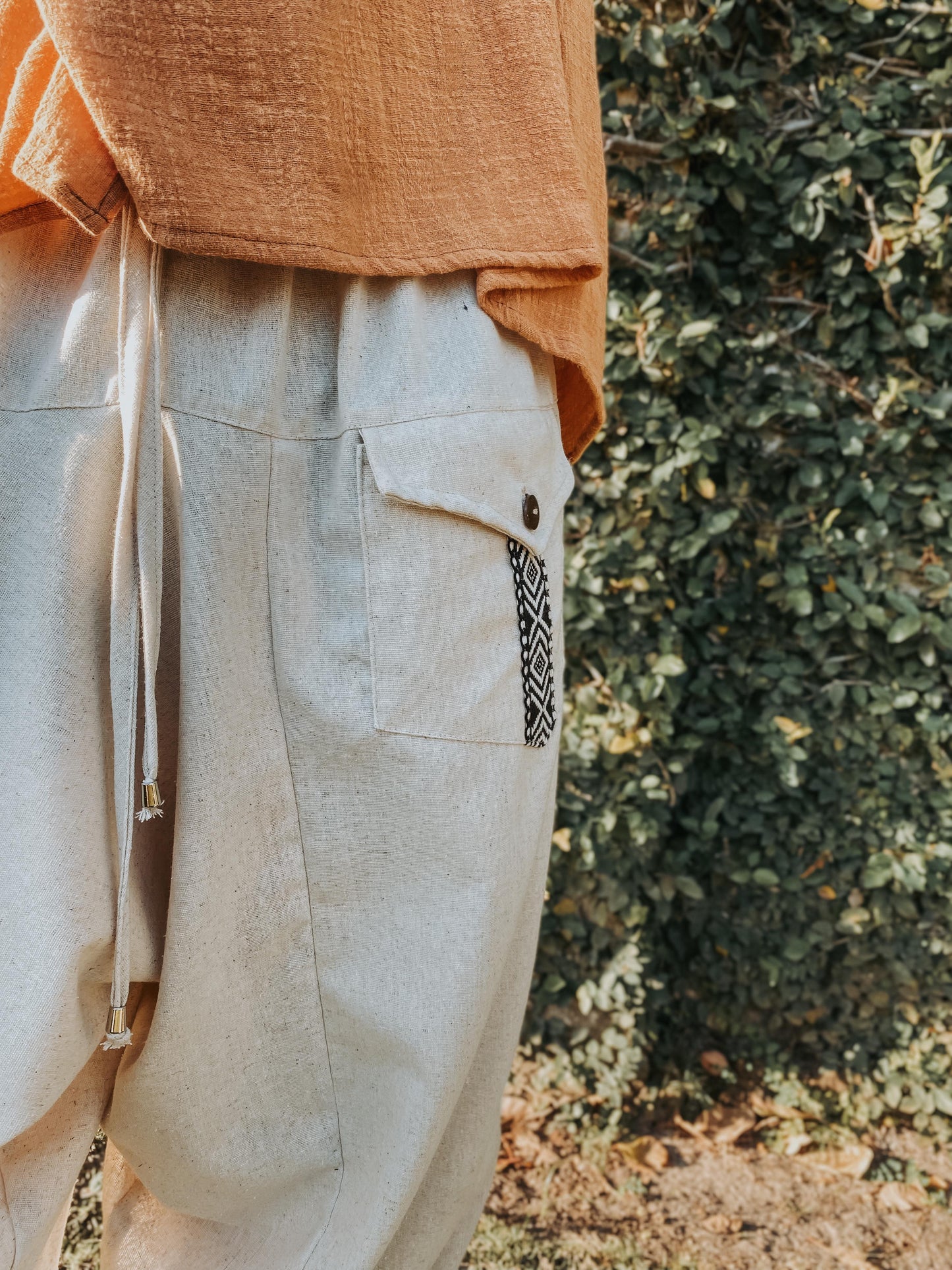 Goa Shiva Pants - Raw Linen