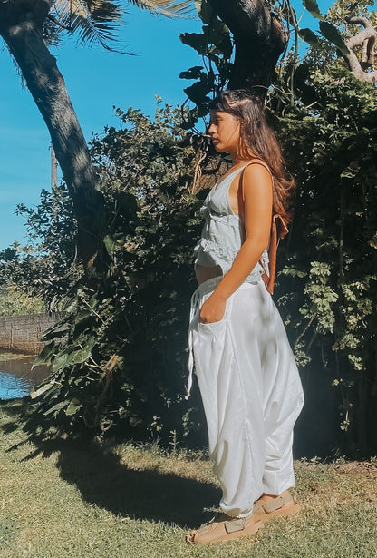 Calça Goa Shiva - Linho Branco
