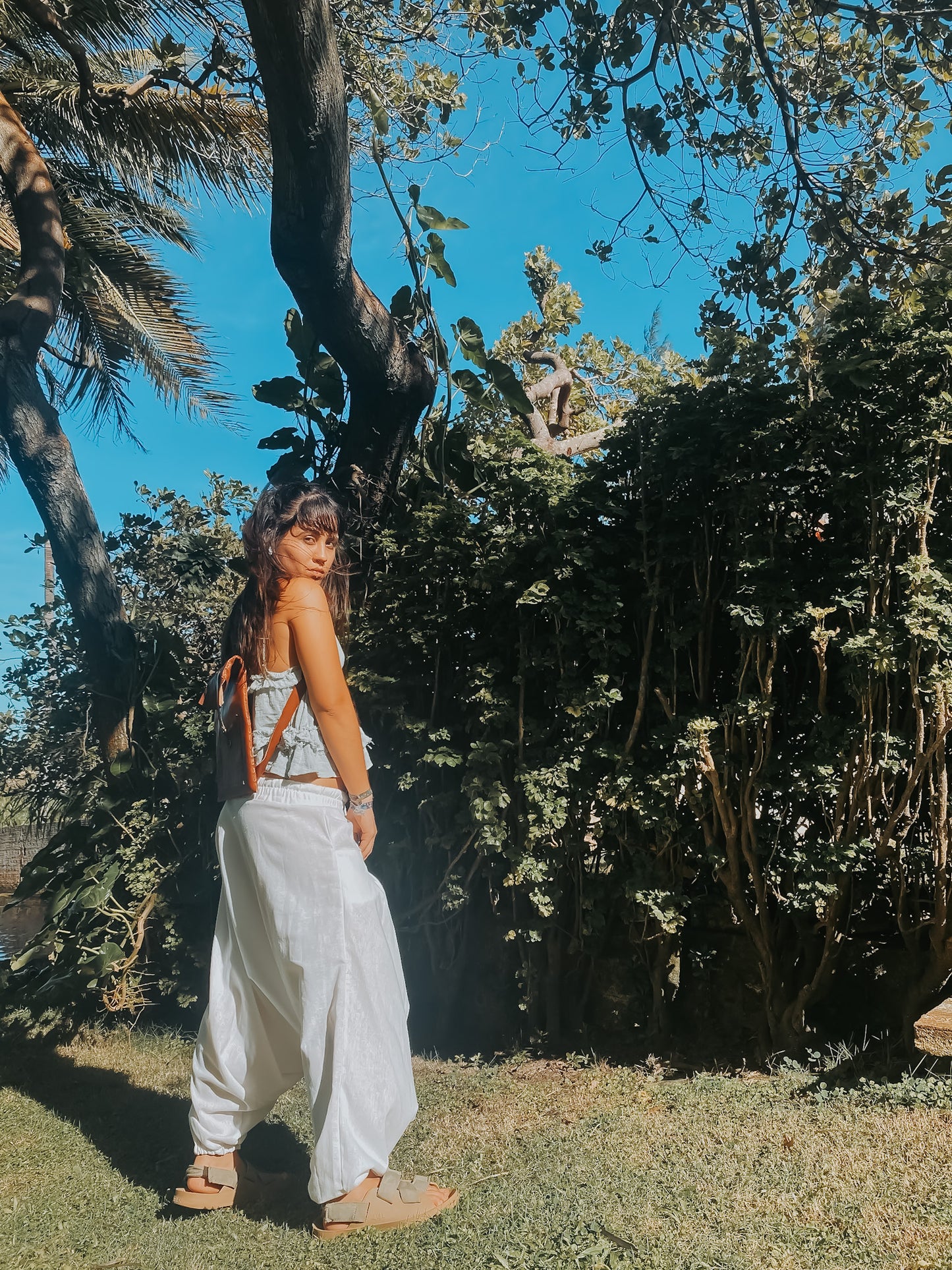 Calça Goa Shiva - Linho Branco