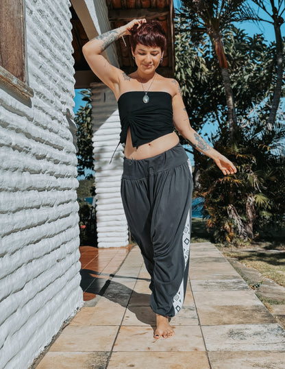 Calça Thai Ganesha - Chumbo