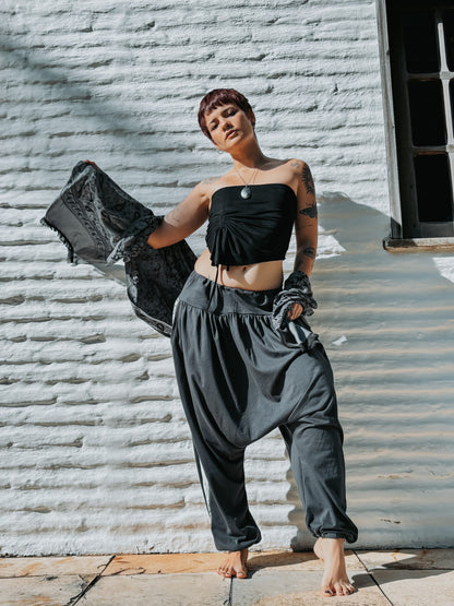 Calça Thai Ganesha - Chumbo