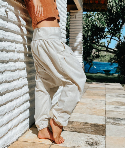 Calça Thai Shiva - Linho Cru