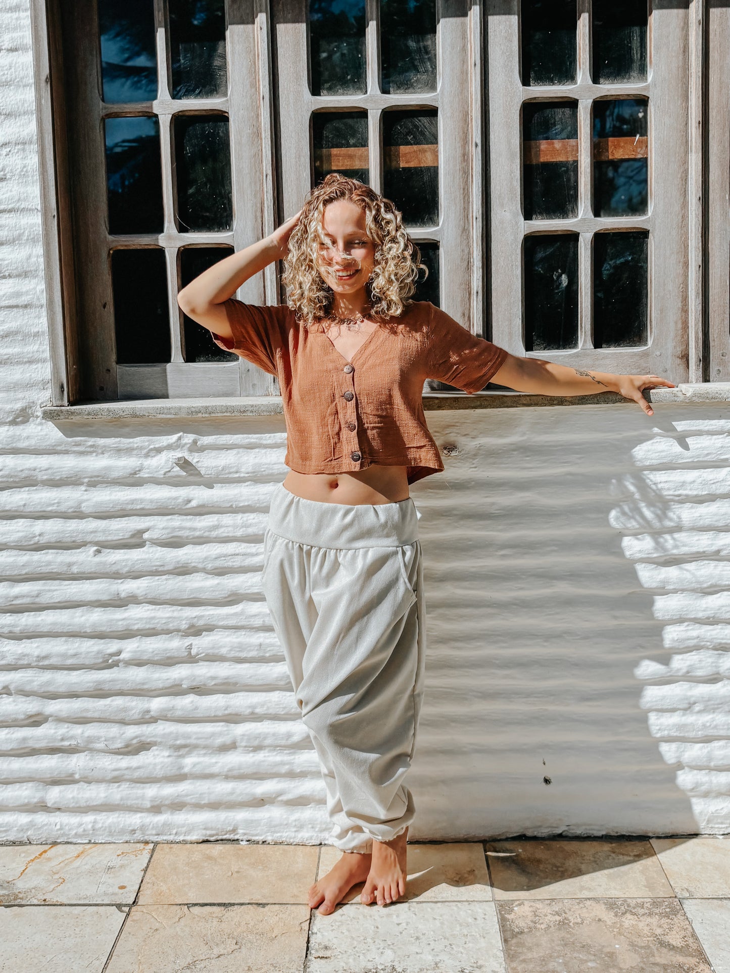 Calça Thai Shiva - Linho Cru