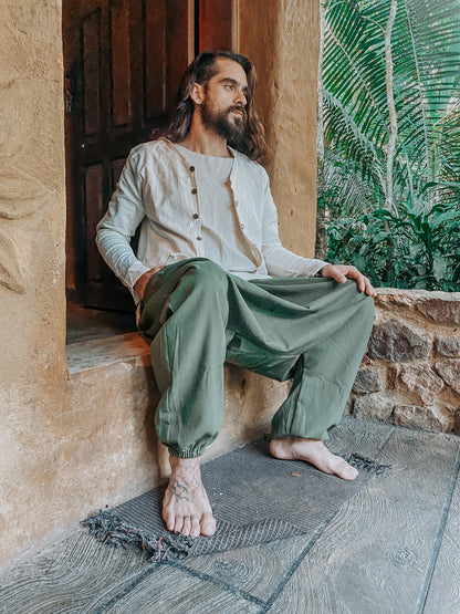 Calça Thai Shiva - Linho Verde