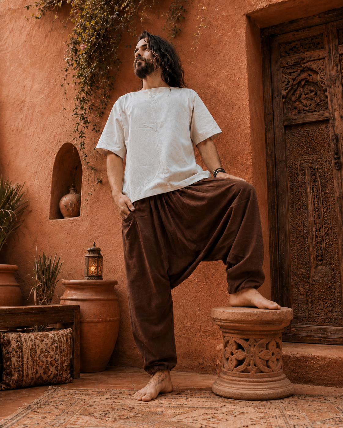 Goa Shiva Pants - Raw Linen