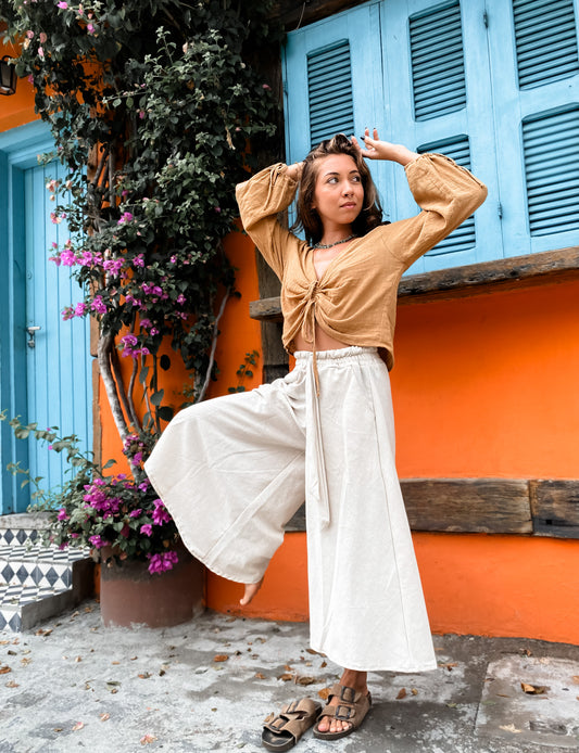 Goa Shiva Pants - Raw Linen