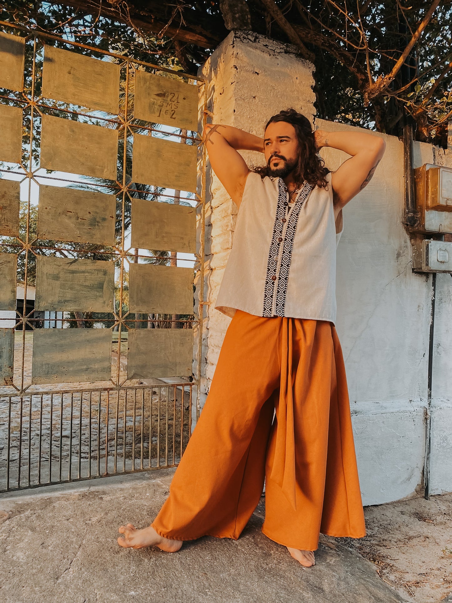 Goa Shiva Pants - Raw Linen