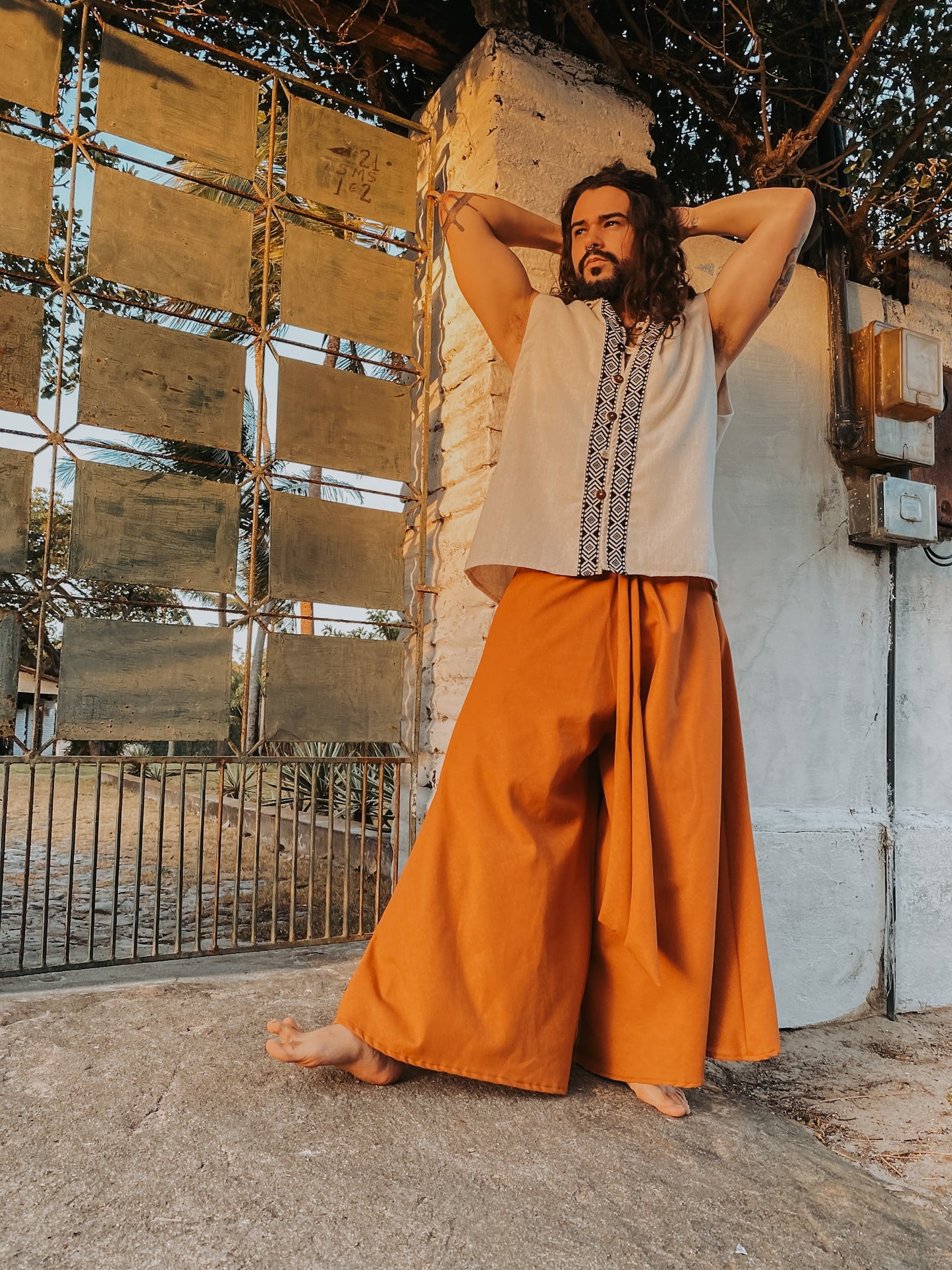 Goa Shiva Pants - Raw Linen