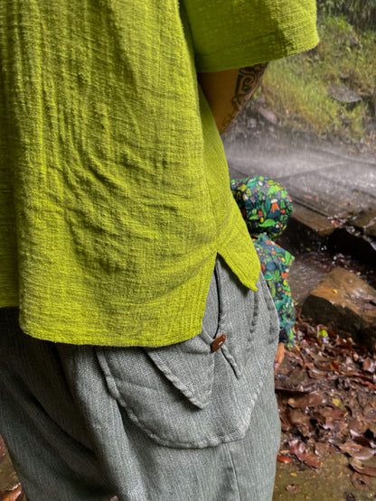 Camisa Canoa Oversized - Gaze de Algodão [Múltiplas Cores]