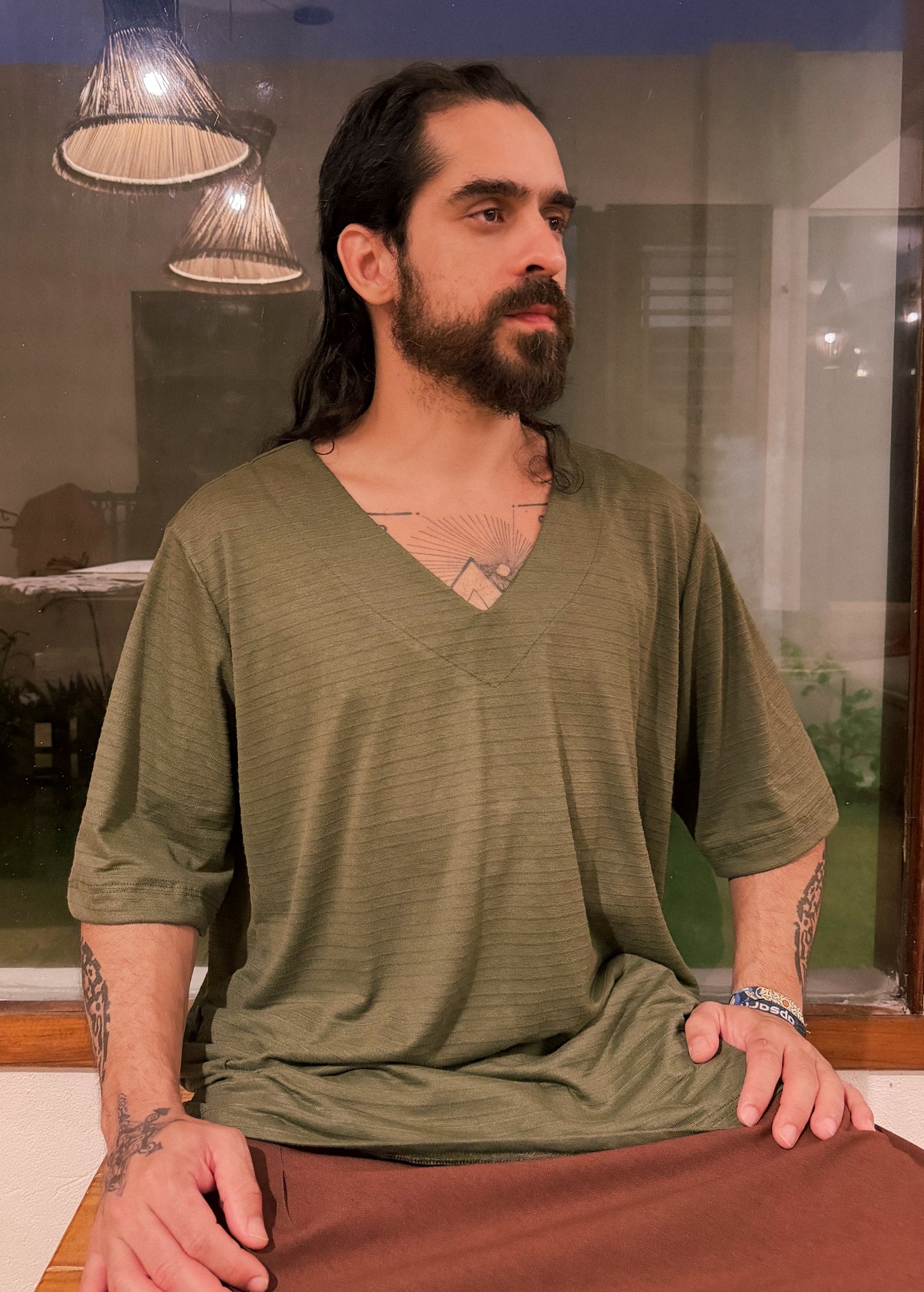 Oversized Canoe Shirt - Ecological White