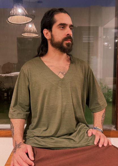 Oversized Canoe Shirt - Ecological White