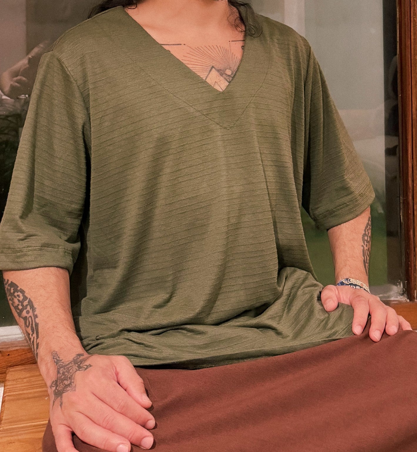 Oversized Canoe Shirt - Ecological White