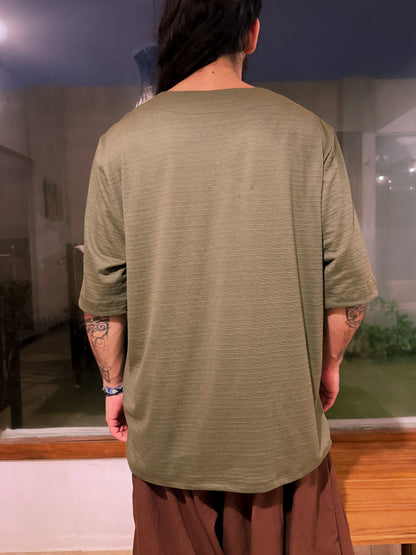 Oversized Canoe Shirt - Ecological White