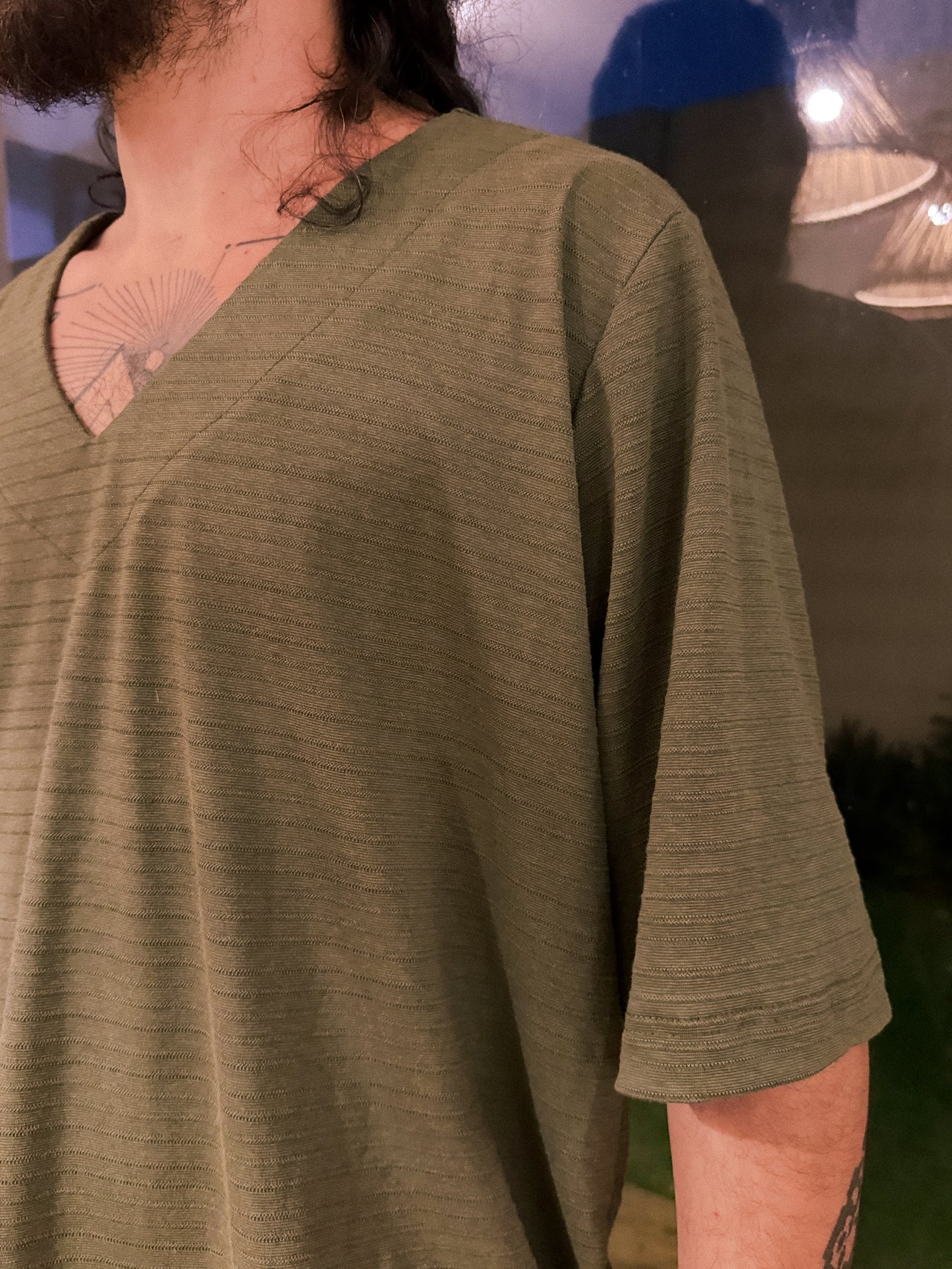 Oversized Canoe Shirt - Ecological White