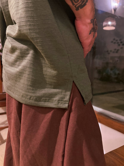 Oversized Canoe Shirt - Ecological White