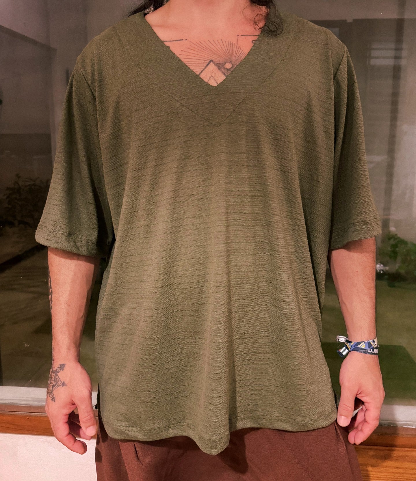 Oversized Canoe Shirt - Ecological White