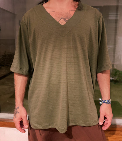 Oversized Canoe Shirt - Ecological White