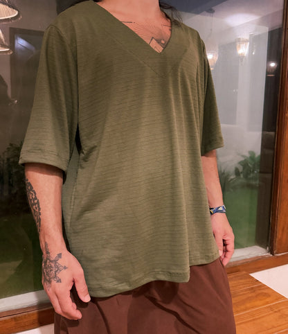 Oversized Canoe Shirt - Ecological White