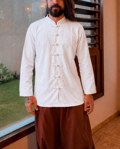 Camisa Zen Buddha - Branca