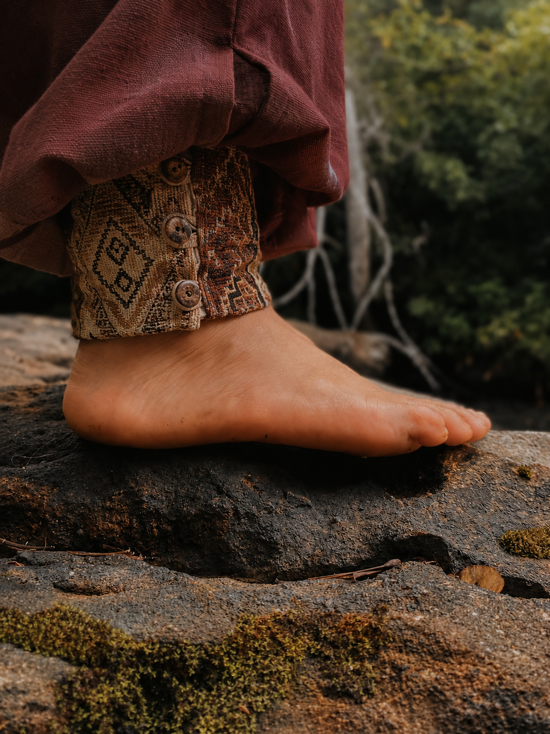 Calça Hindu Ganesha - Linho Marrom
